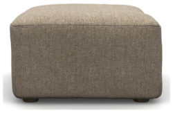 Heart of House Chloe Tweed Fabric Footstool - Beige